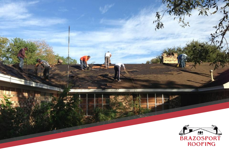 Pearland roofers installing a new roof