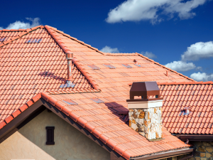 A home with Clay Roofing Materials